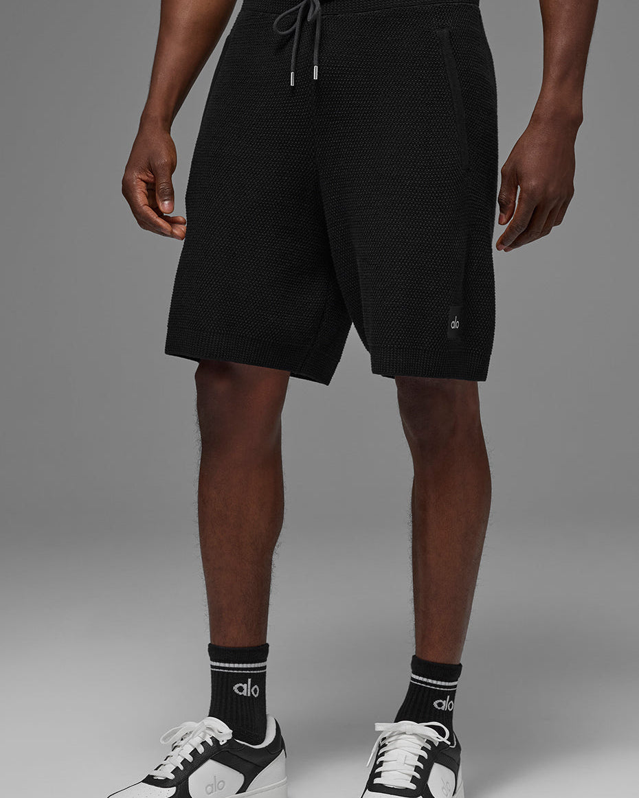 7" Sports Club Sweater Knit Short - Black