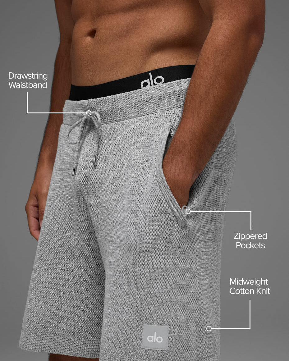 7" Sports Club Sweater Knit Short - Athletic Heather Grey