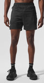 5" Game Time Ripstop 2-In-1 Short - Black/Black