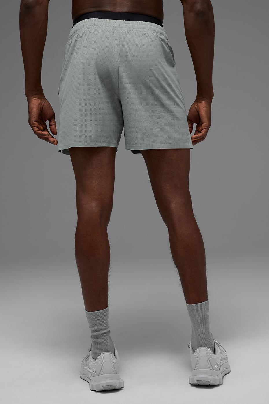 5" Traction Running Short - Lunar Grey
