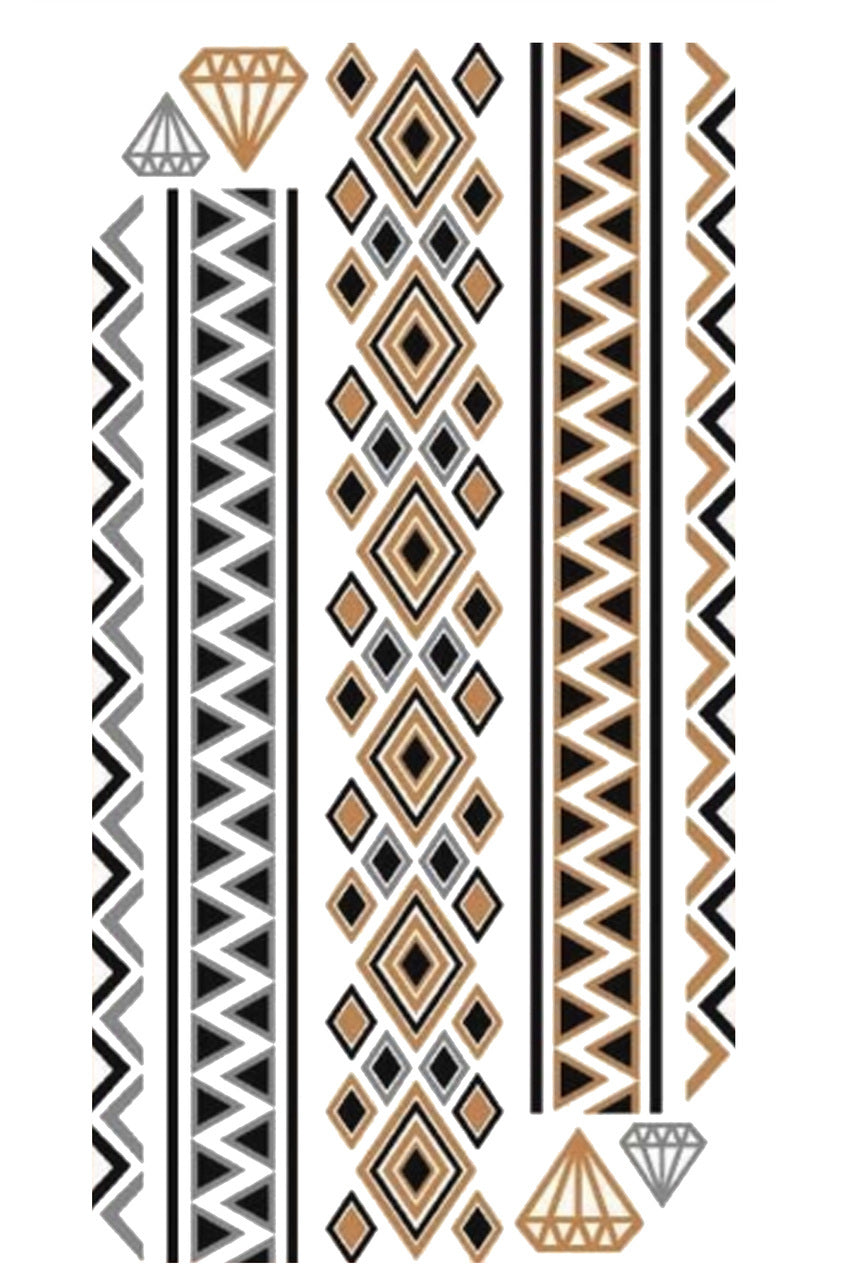 Gold Tattoo Combo- Diamonds