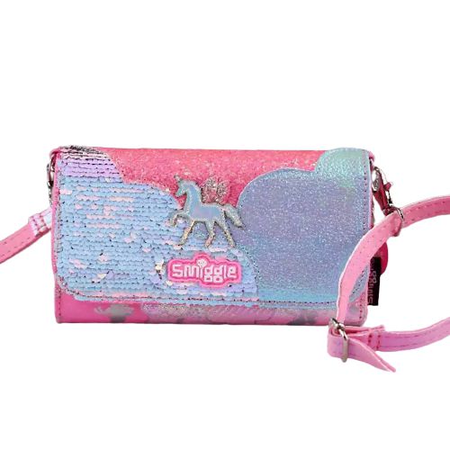 Smiggle - Ay Temalı Tek Boynuzlu At Cüzdanı, El Çantası ve Omuz Çantası