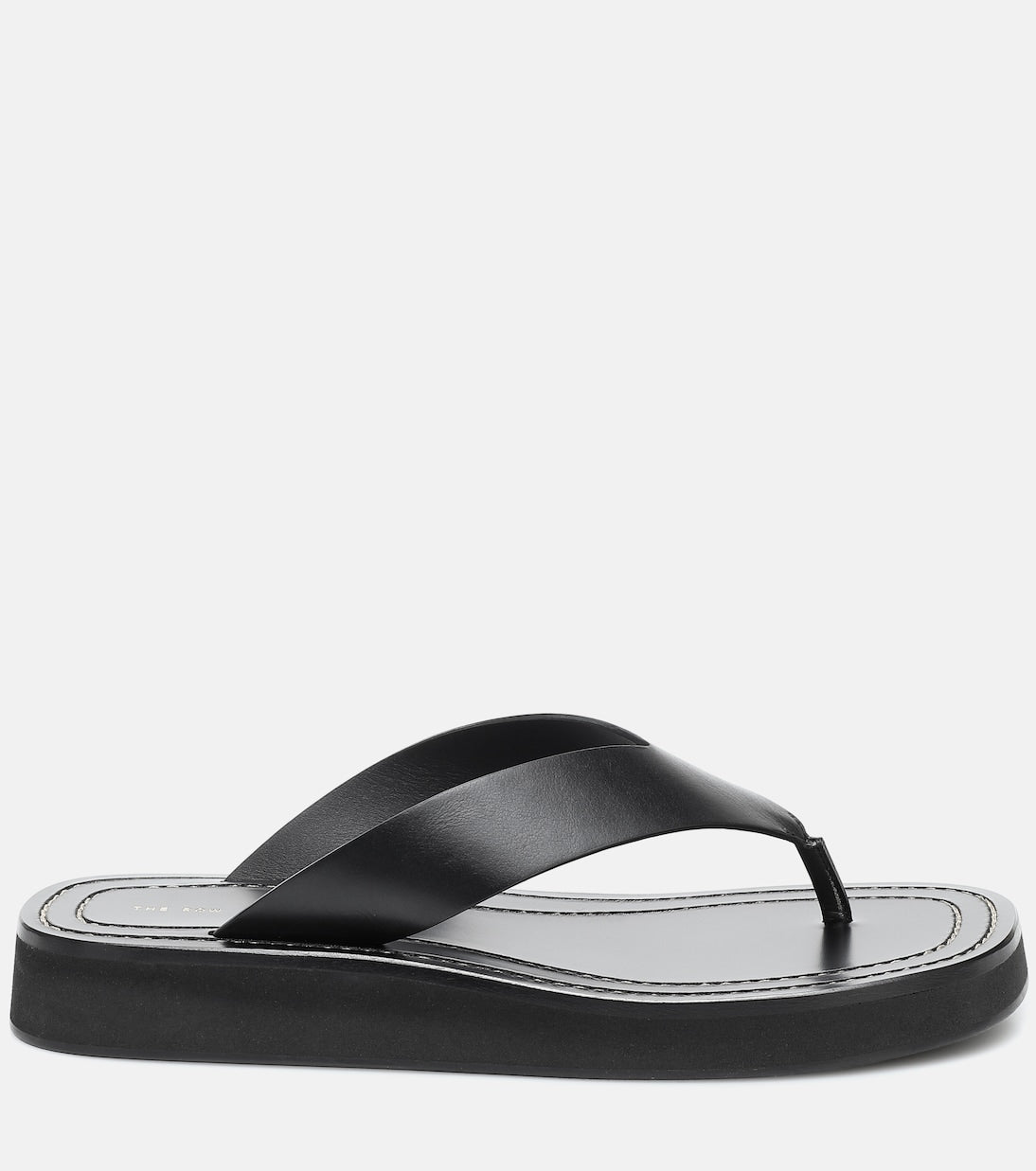 The Row - Ginza leather platform slides