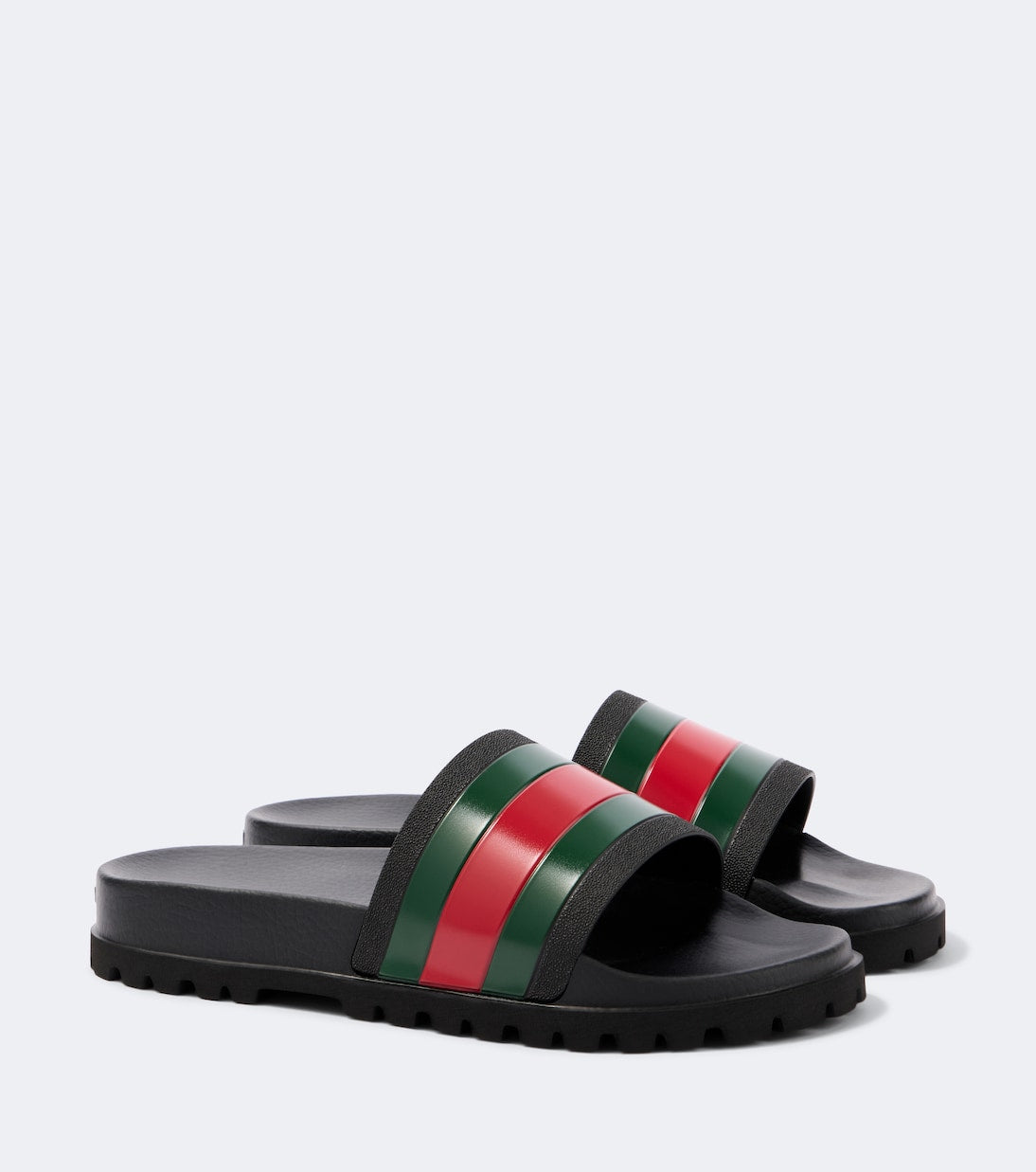Gucci - Striped Web slide sandals