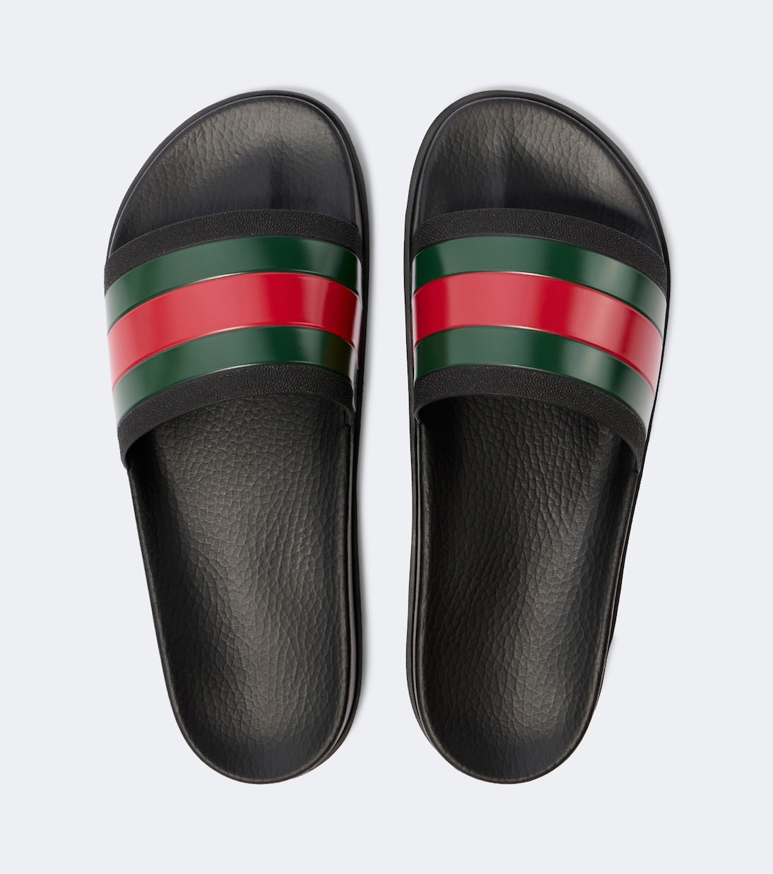 Gucci - Striped Web slide sandals
