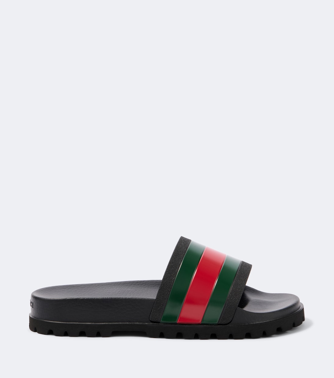 Gucci - Striped Web slide sandals