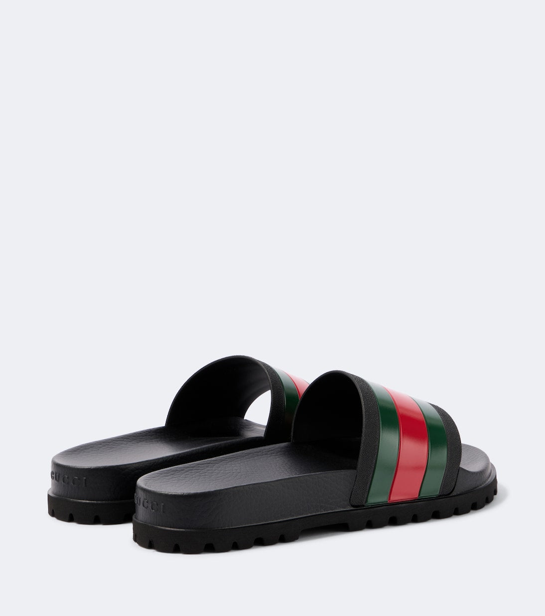 Gucci - Striped Web slide sandals