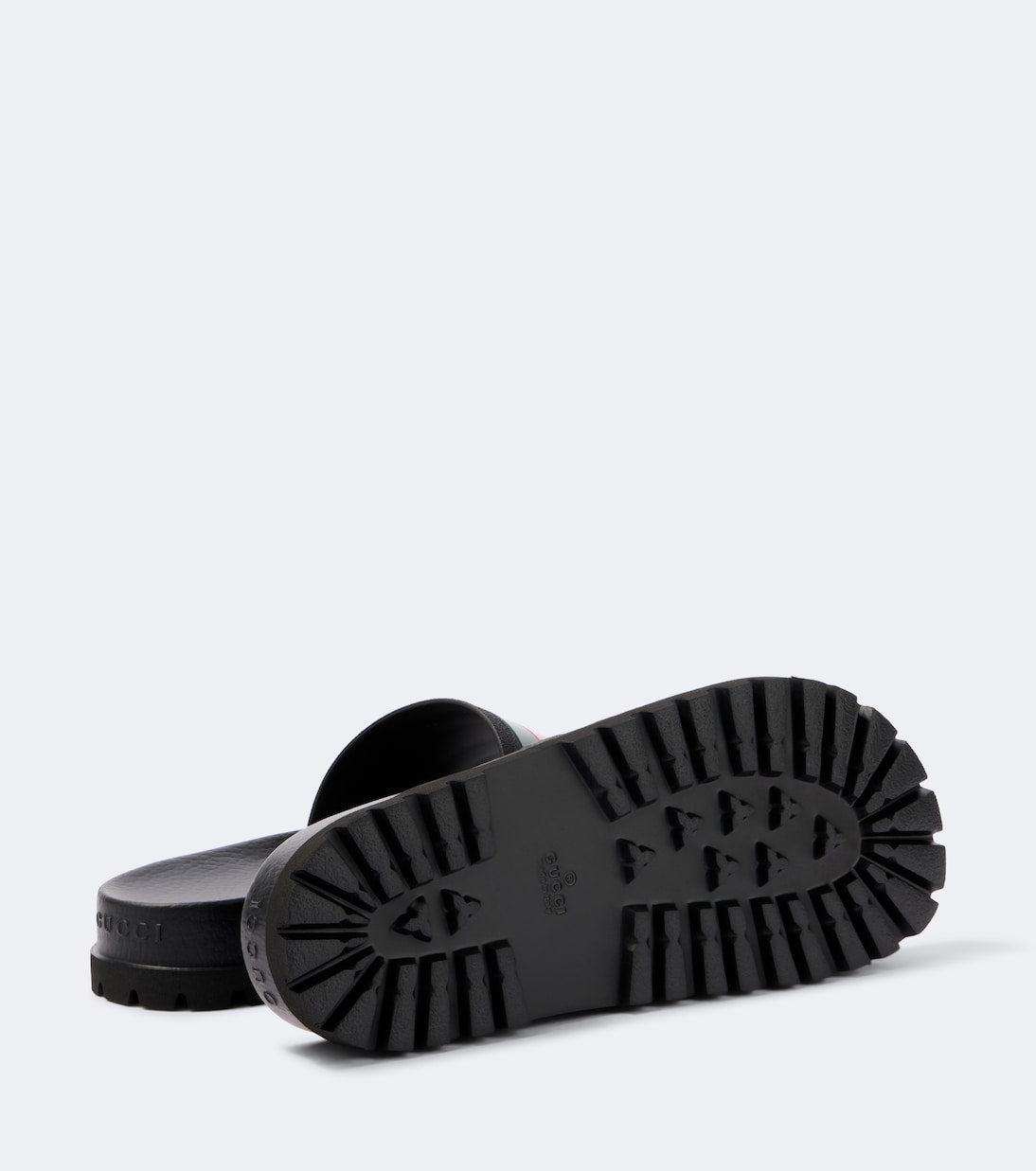 Gucci - Striped Web slide sandals