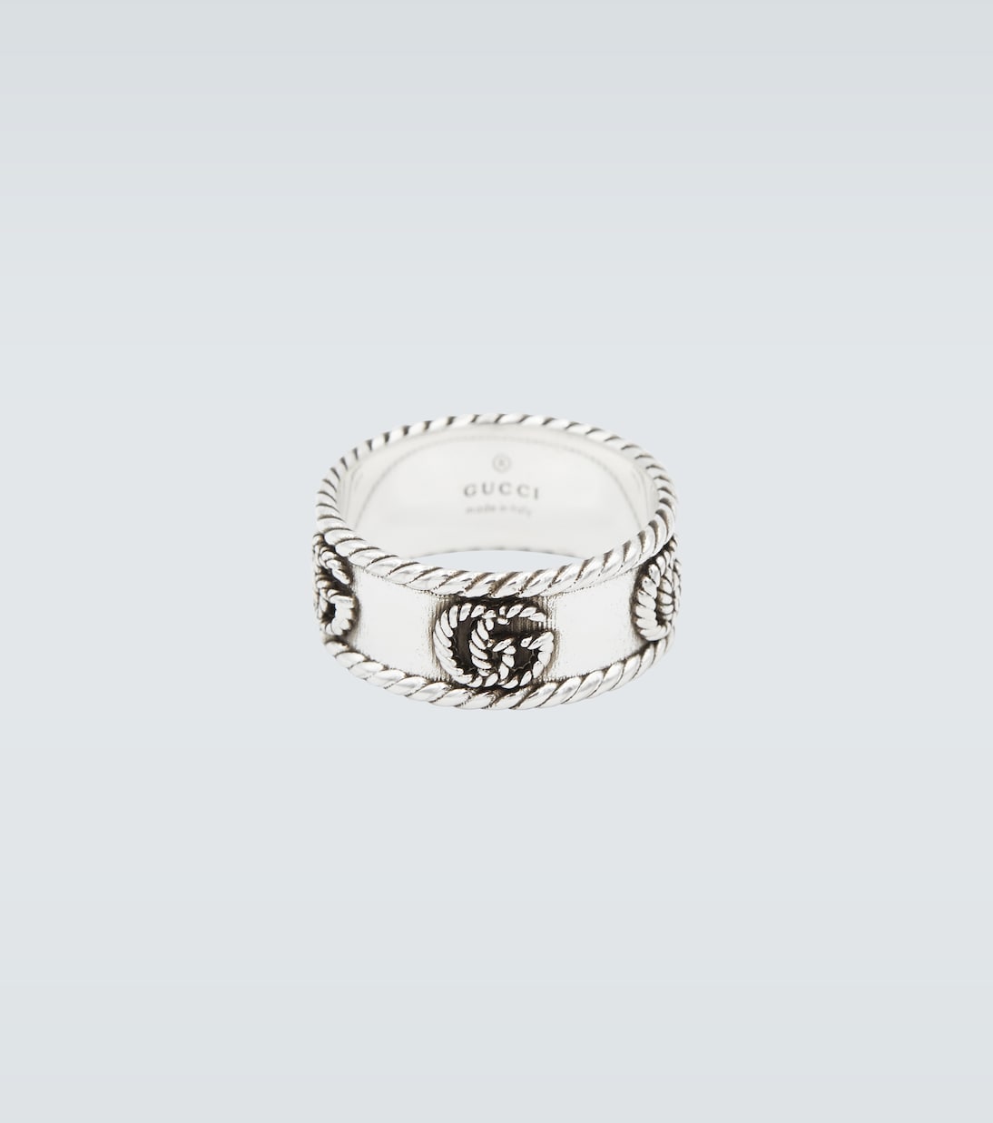 Gucci - Double G sterling silver ring