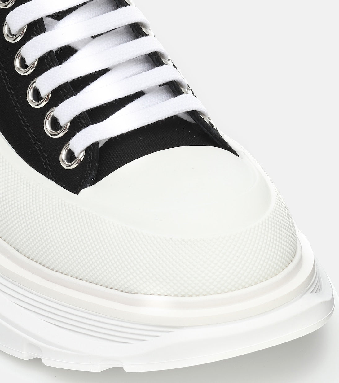 McQueen - Tread Slick canvas platform sneakers
