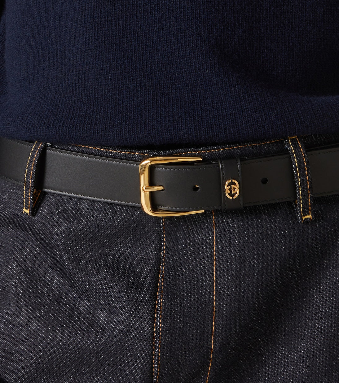 Gucci - Interlocking G leather belt