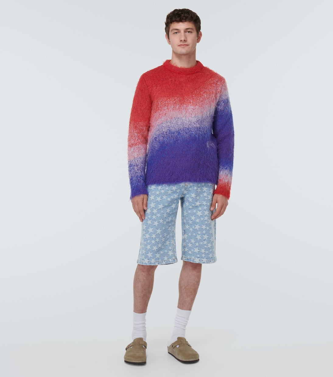 ERL - Gradient mohair-blend sweater