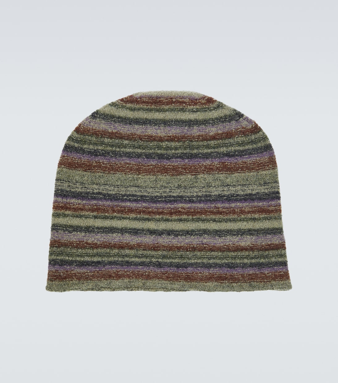 Ranra - Striped virgin wool beanie