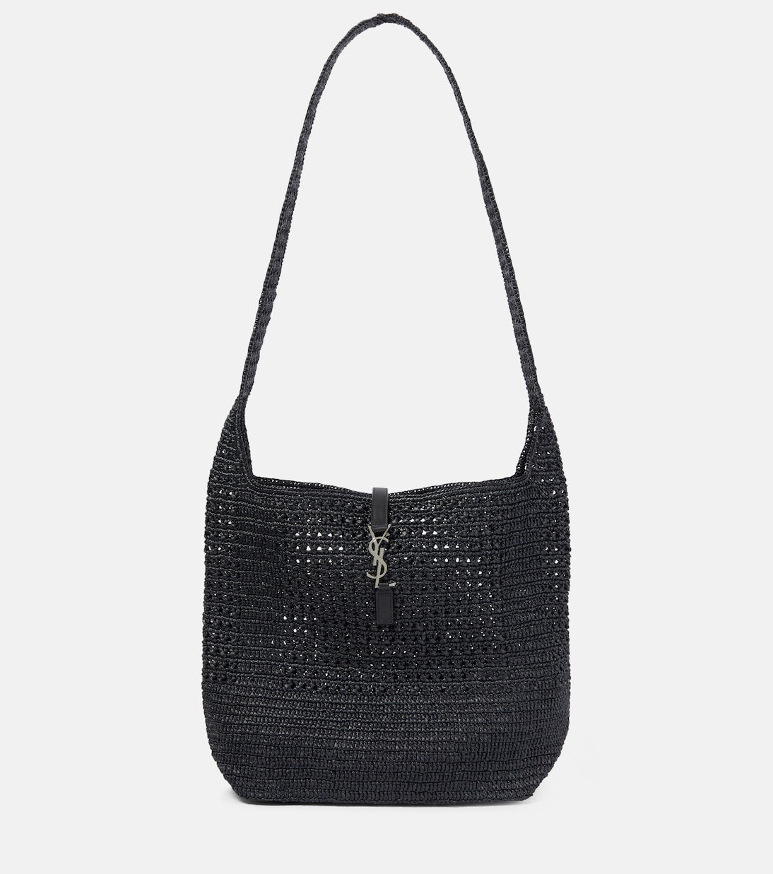 Saint Laurent - Le 5 à 7 Medium raffia shoulder bag