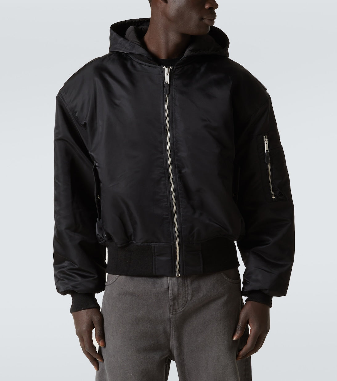 Entire Studios - Hooded Broad bomber jacket