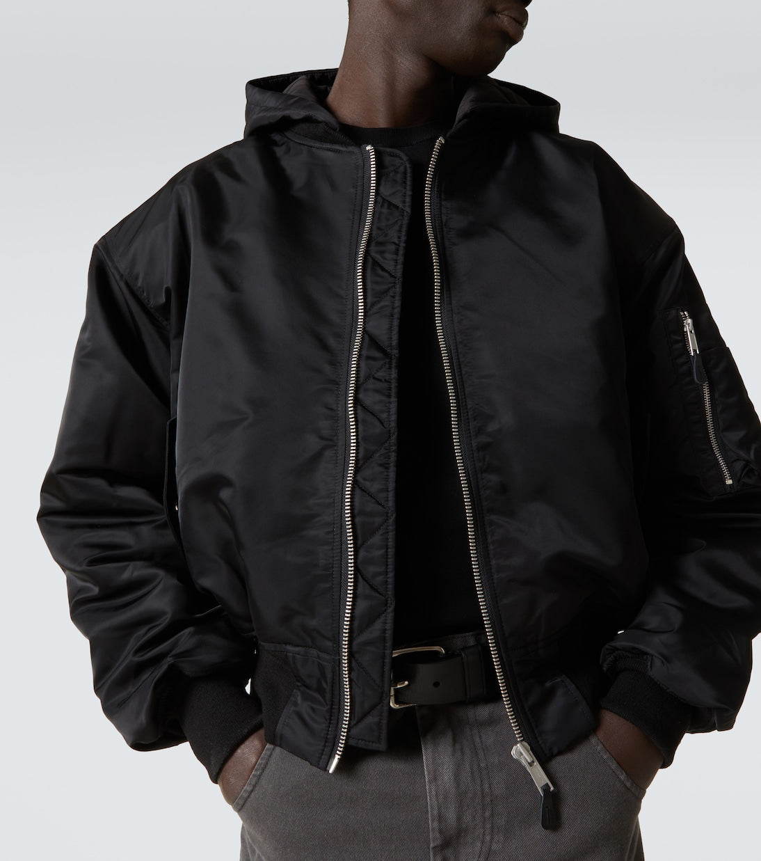 Entire Studios - Hooded Broad bomber jacket