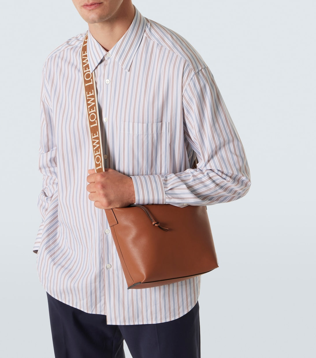 Loewe - Cubi Small leather crossbody bag