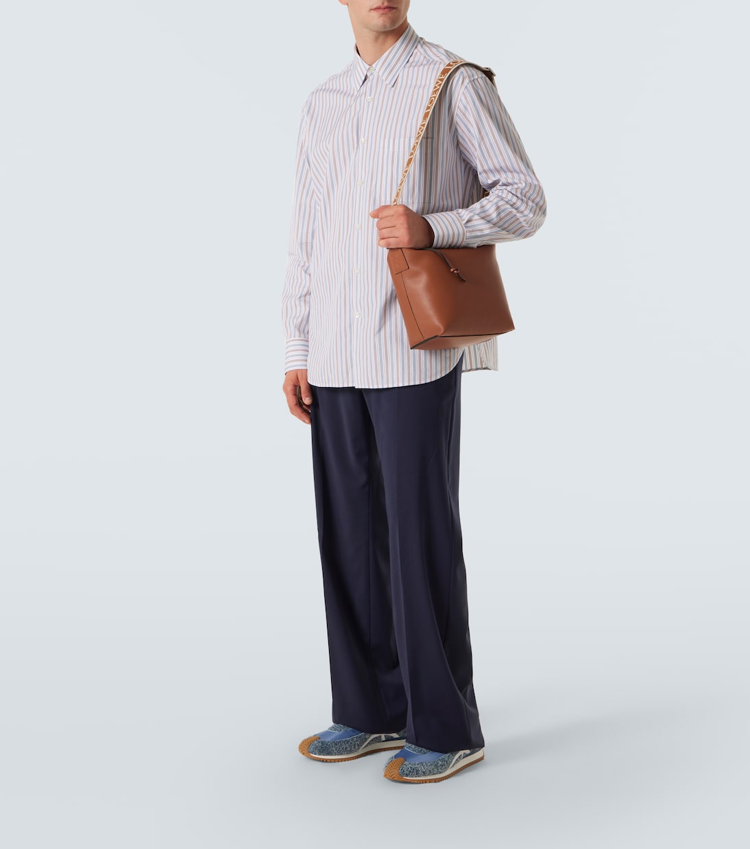 Loewe - Cubi Small leather crossbody bag