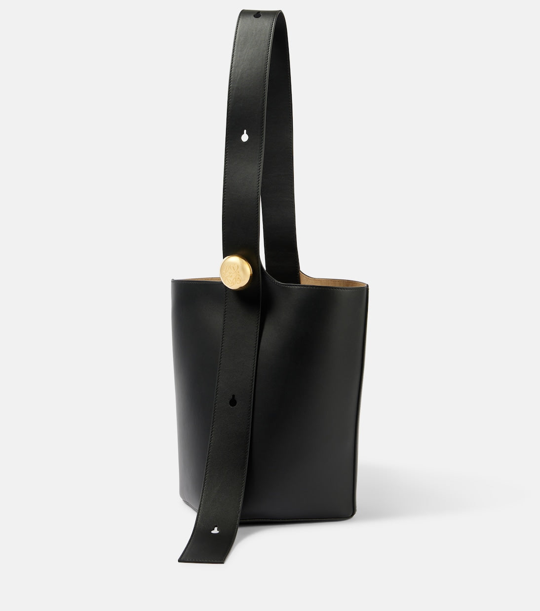 Loewe - Pebble Medium leather bucket bag