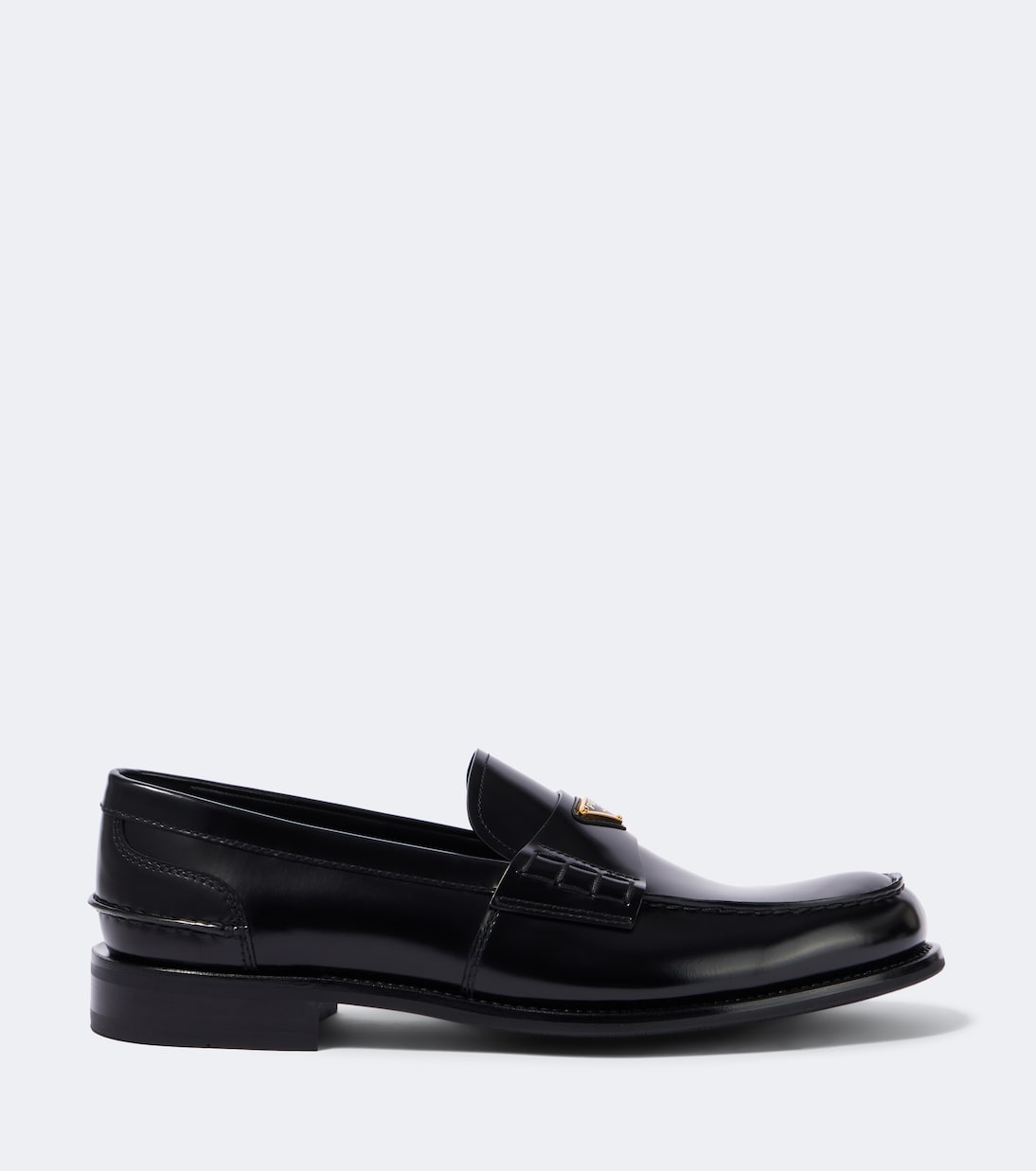 Prada - Logo leather loafers