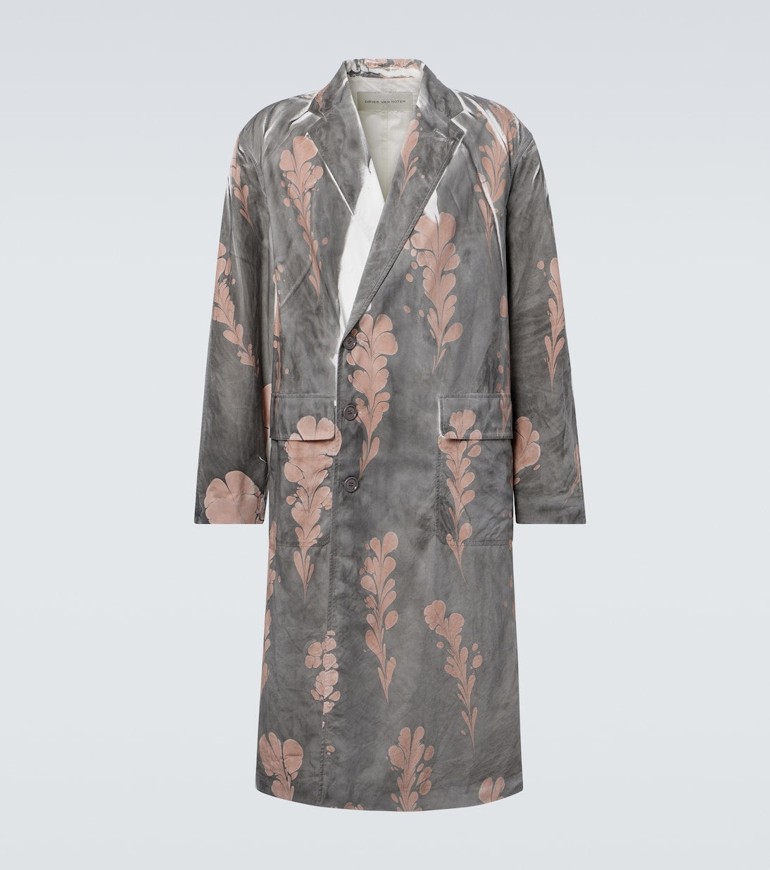 Dries Van Noten - Printed double-breasted cotton coat