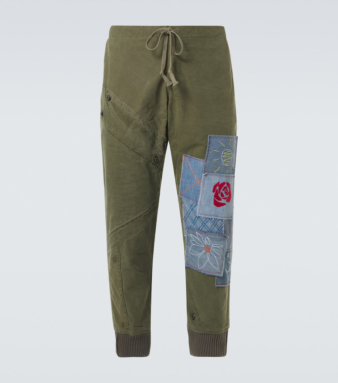 Greg Lauren - Patchwork cotton sweatpants