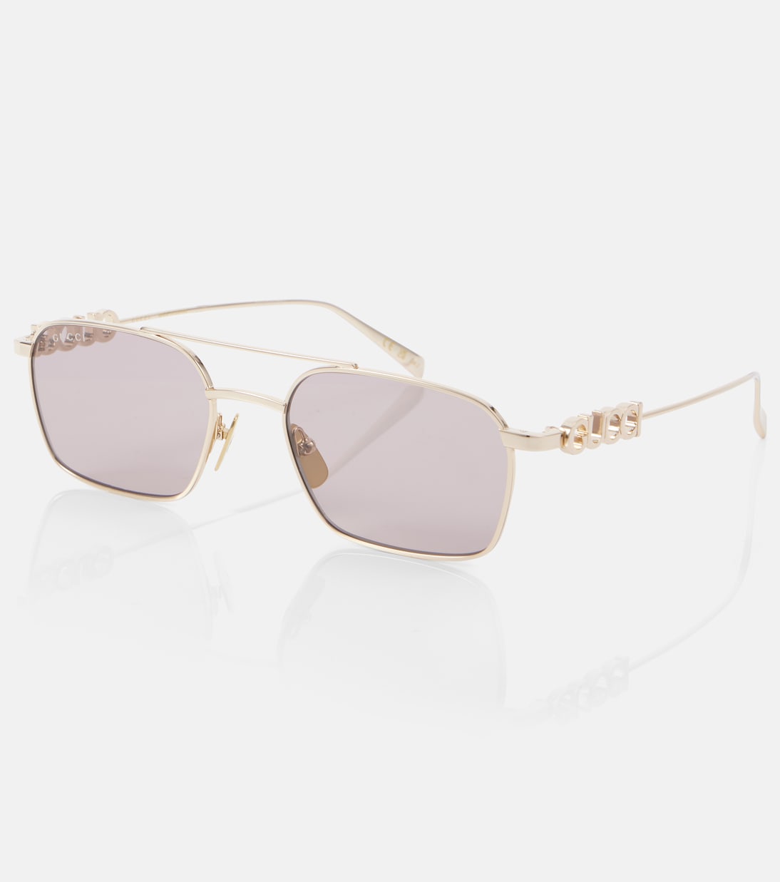 Gucci - Gucci Script aviator sunglasses