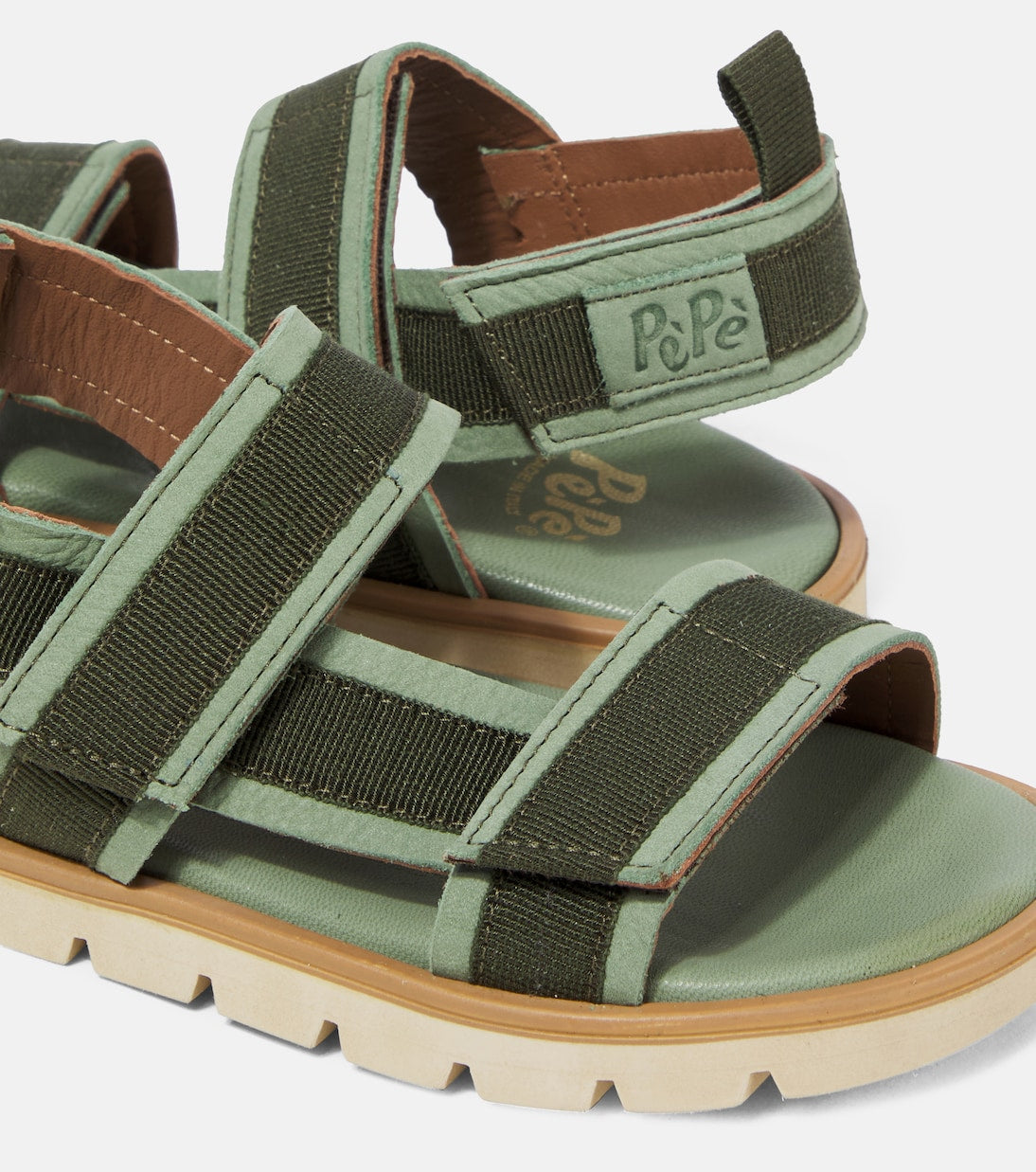 PèPè - Suede-trimmed sandals