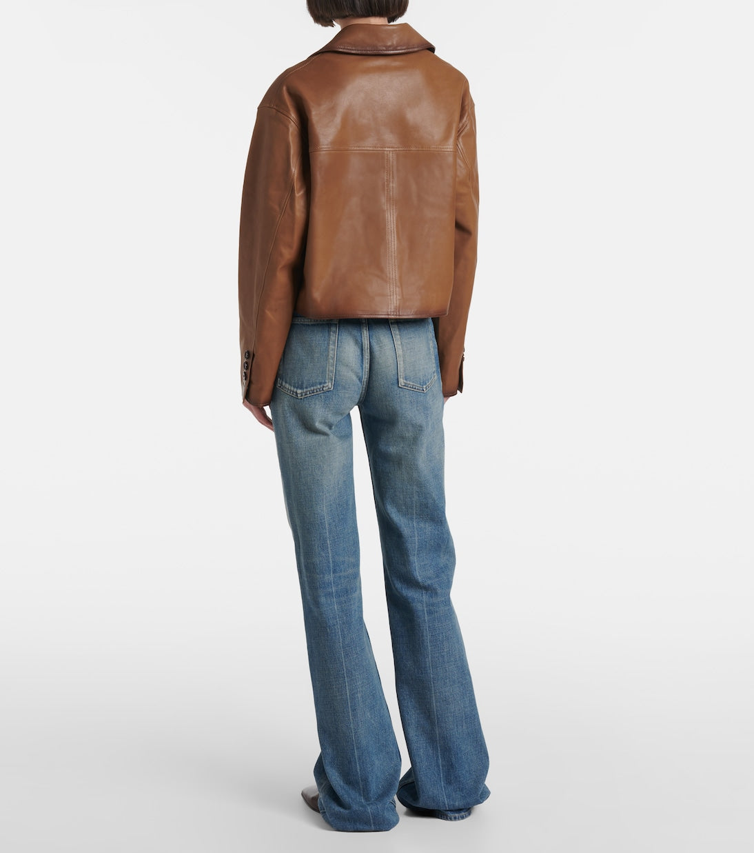 Dorothee Schumacher - Cropped leather jacket