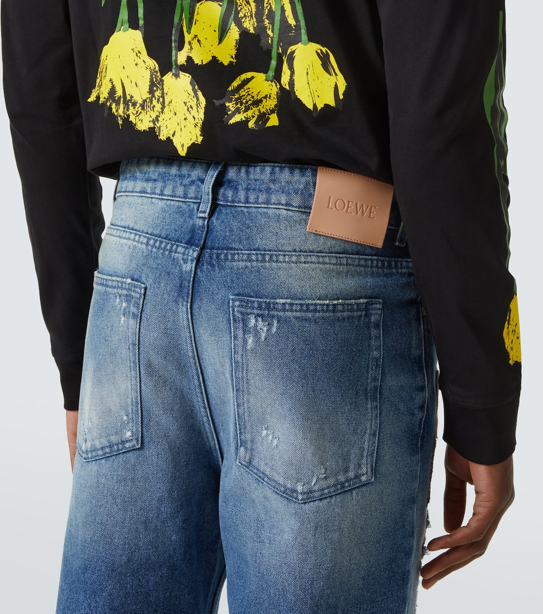 Loewe - Patchwork straight jeans