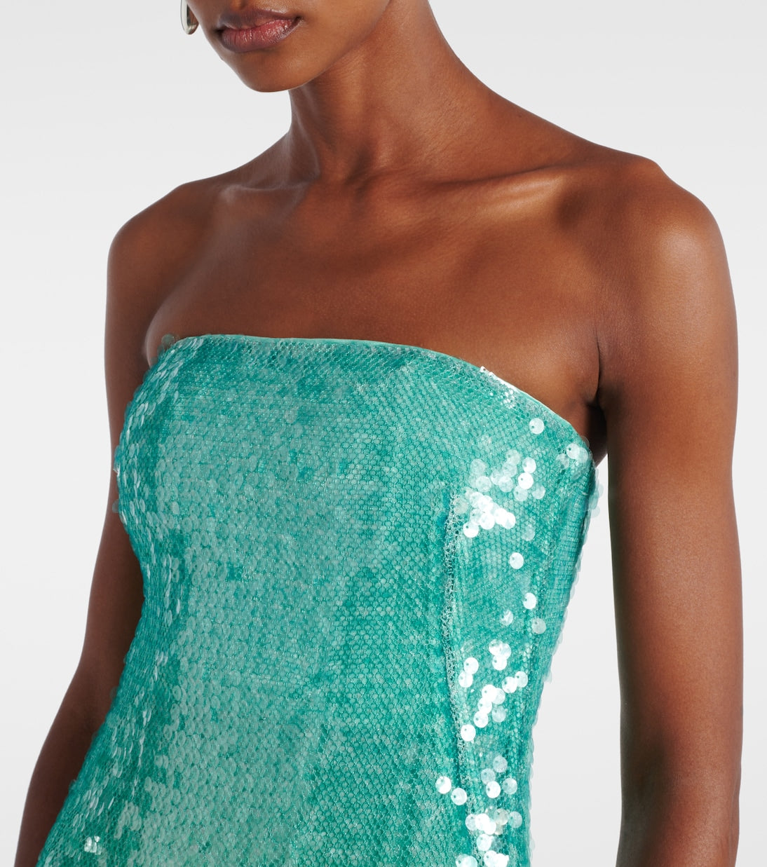Simkhai - Translucent sequined semi-sheer gown