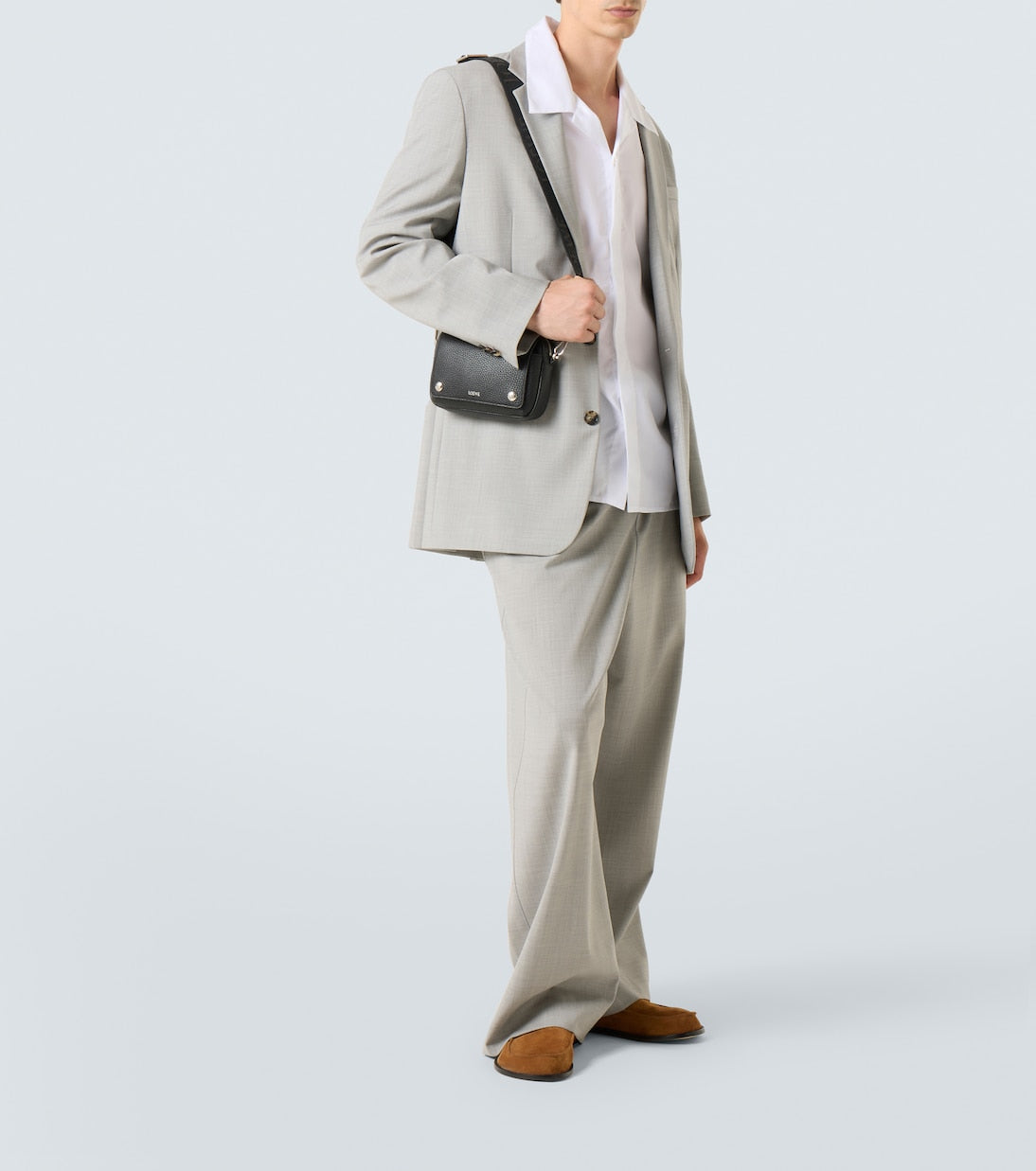 Loewe - Pebble Small leather shoulder bag