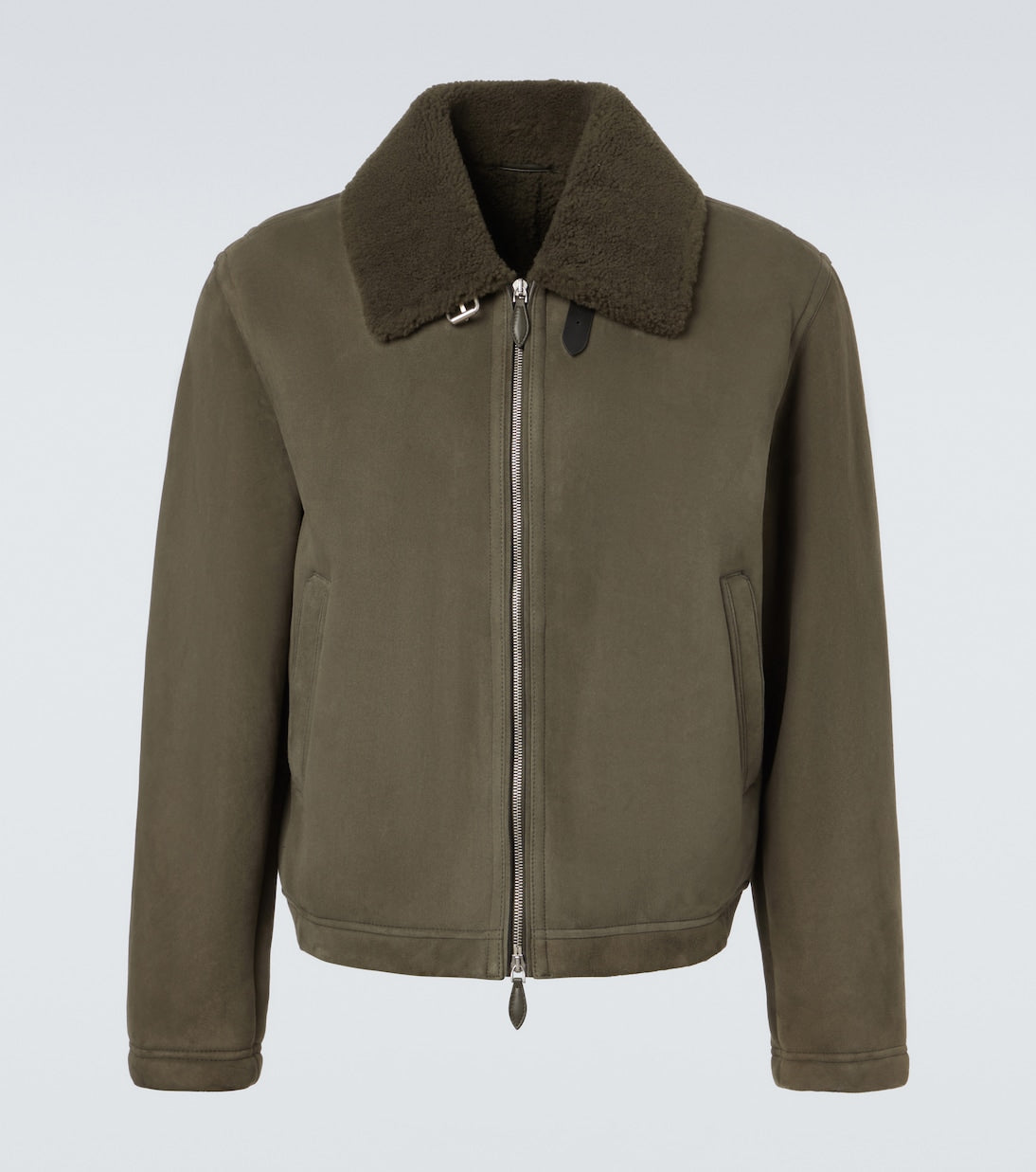 Berluti - Shearling-lined suede blouson jacket
