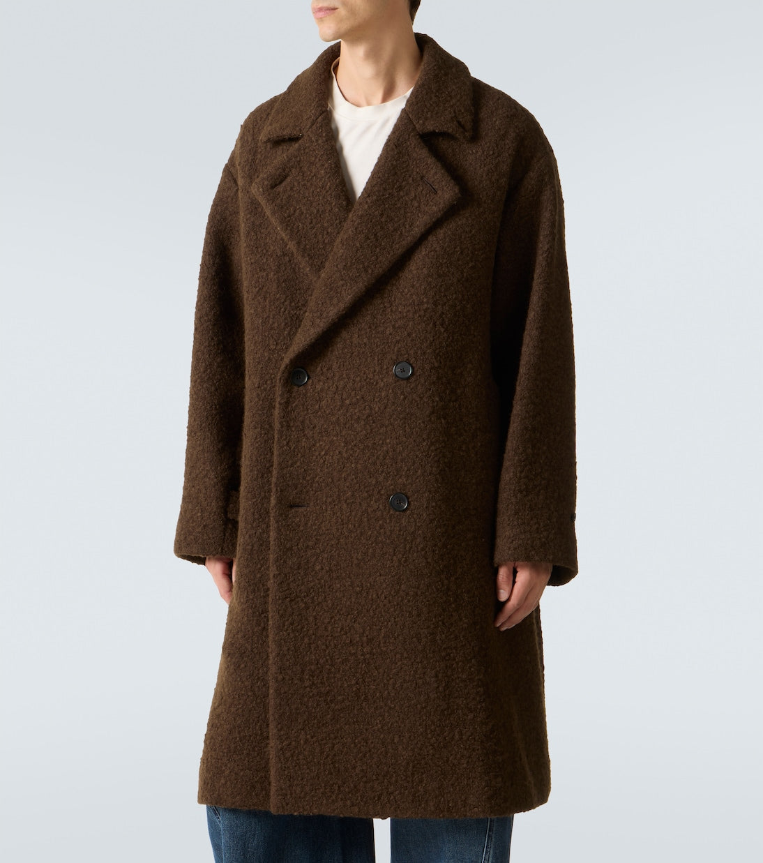 A.Presse - Double-breasted wool-blend coat