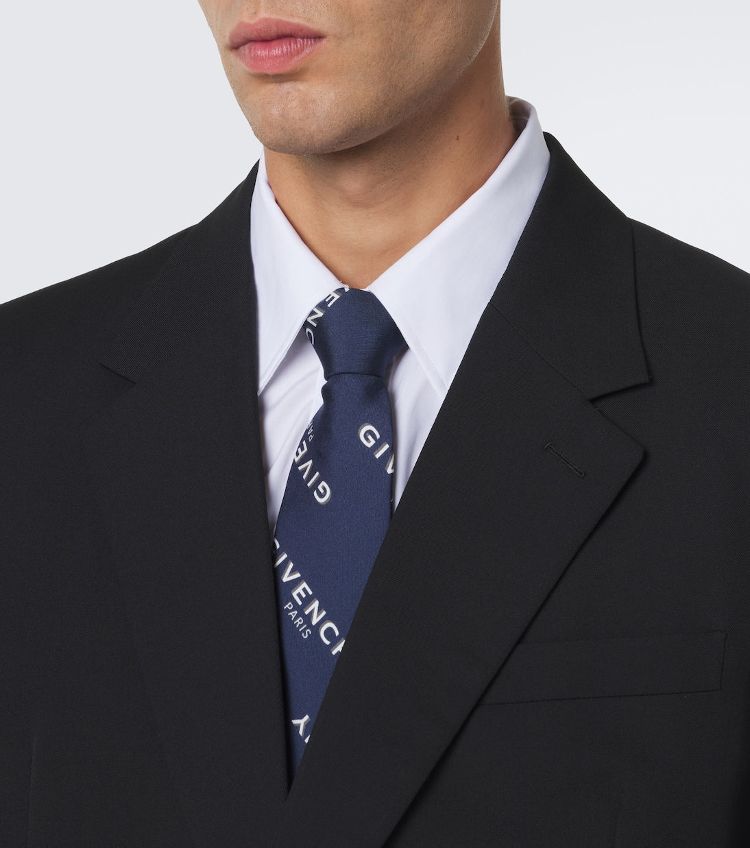 Givenchy - Givenchy Shadow silk tie
