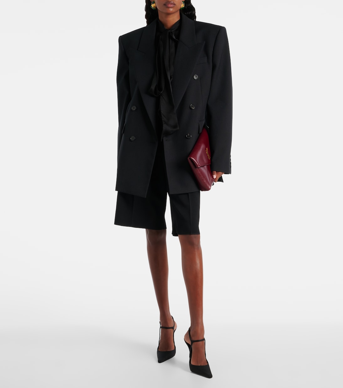 Saint Laurent - Cassandre leather pouch