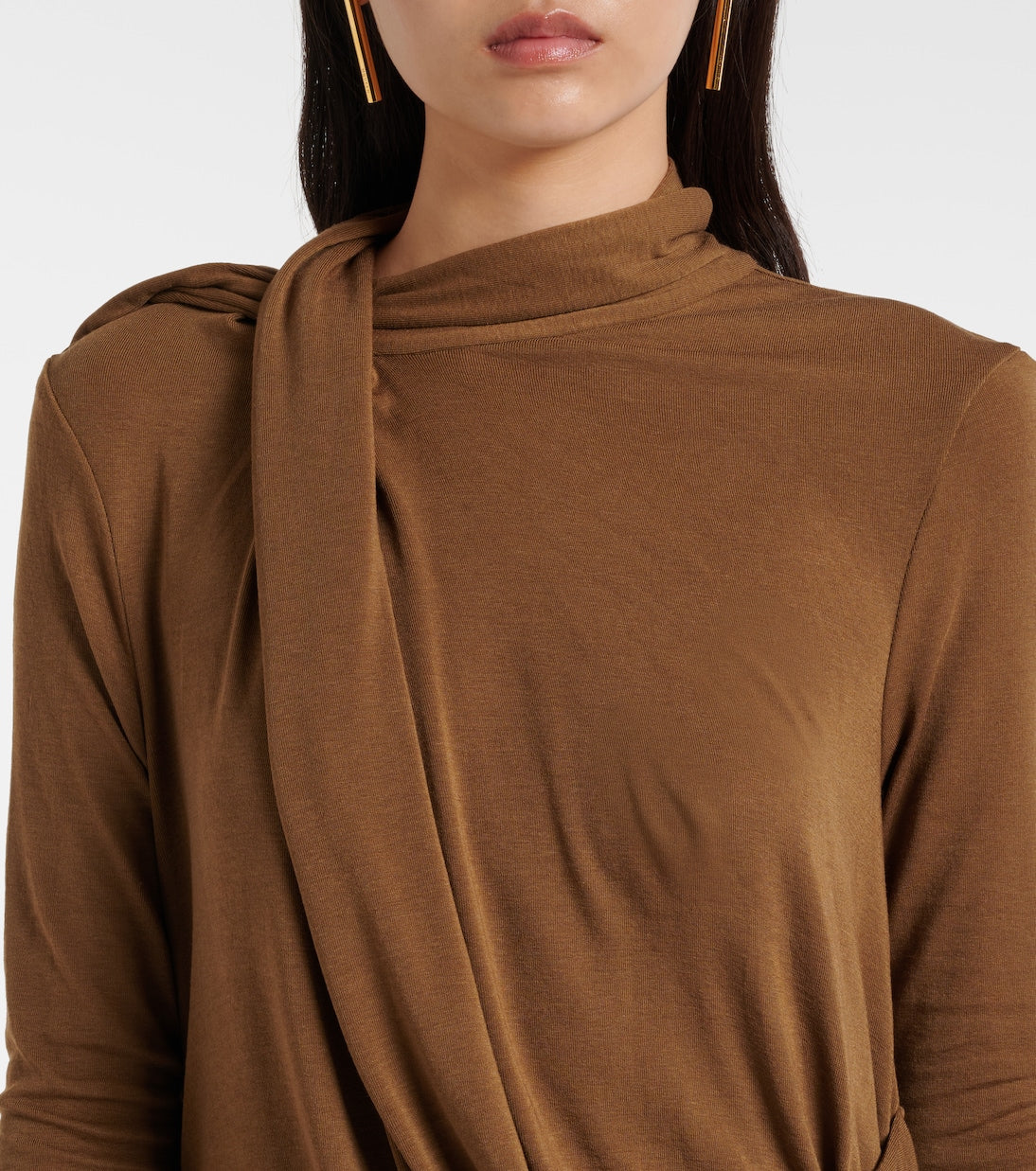 Entire Studios - Draped jersey top