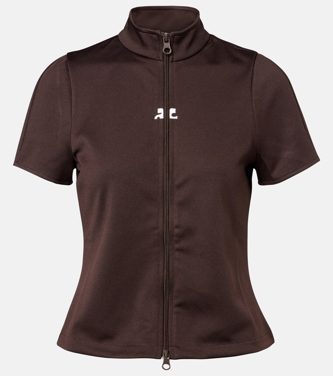 Courrèges - Interlock jersey zip-up top