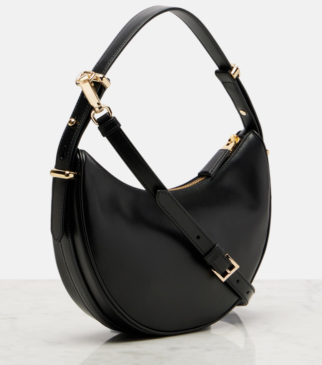 Prada - Prada Arqué Small leather shoulder bag