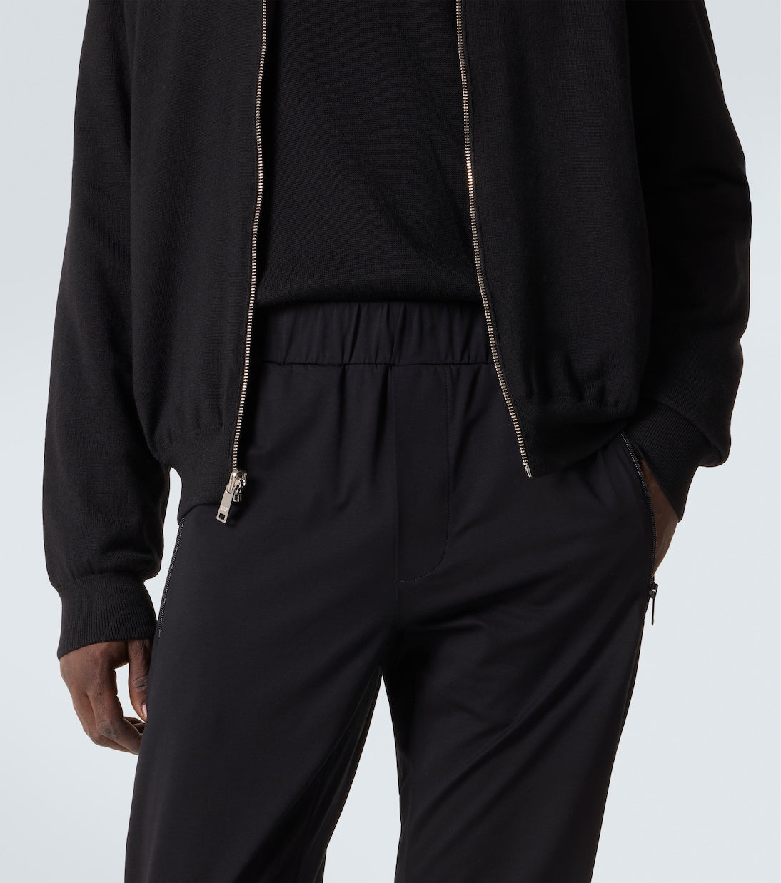 Prada - Technical cotton-blend slim pants