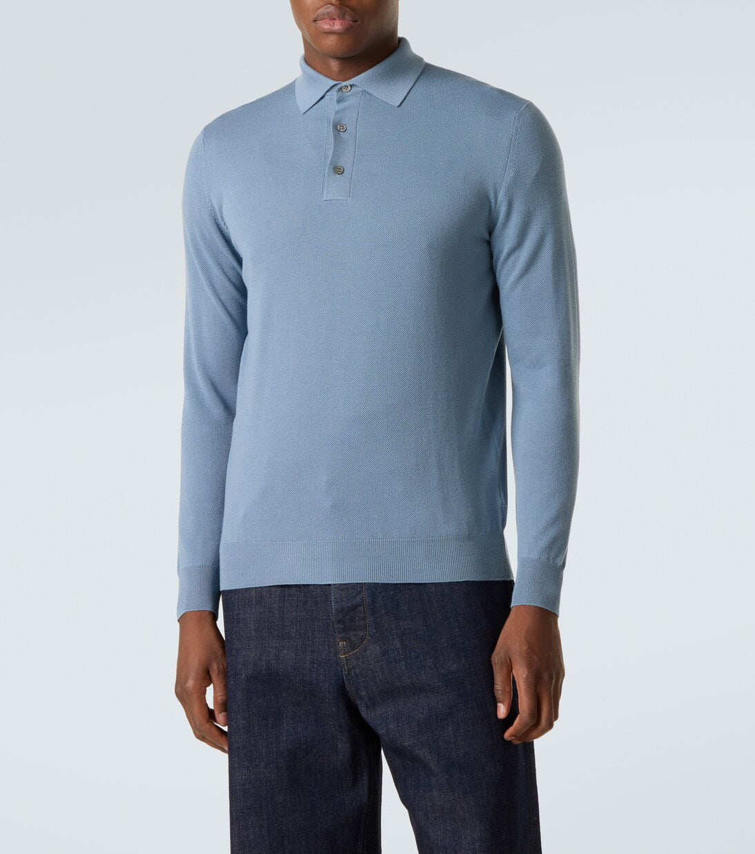 Thom Sweeney - Wool polo sweater