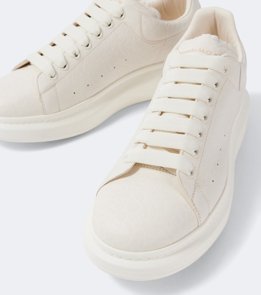 McQueen - Oversized leather sneakers