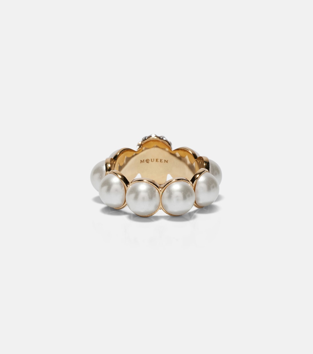 McQueen - Skull embellished ring