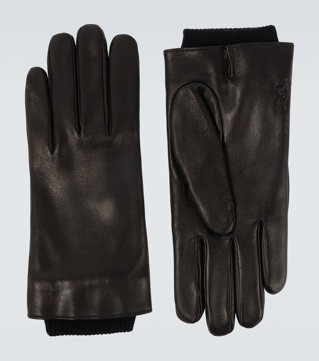 Saint Laurent - Cassandre wool-lined leather gloves
