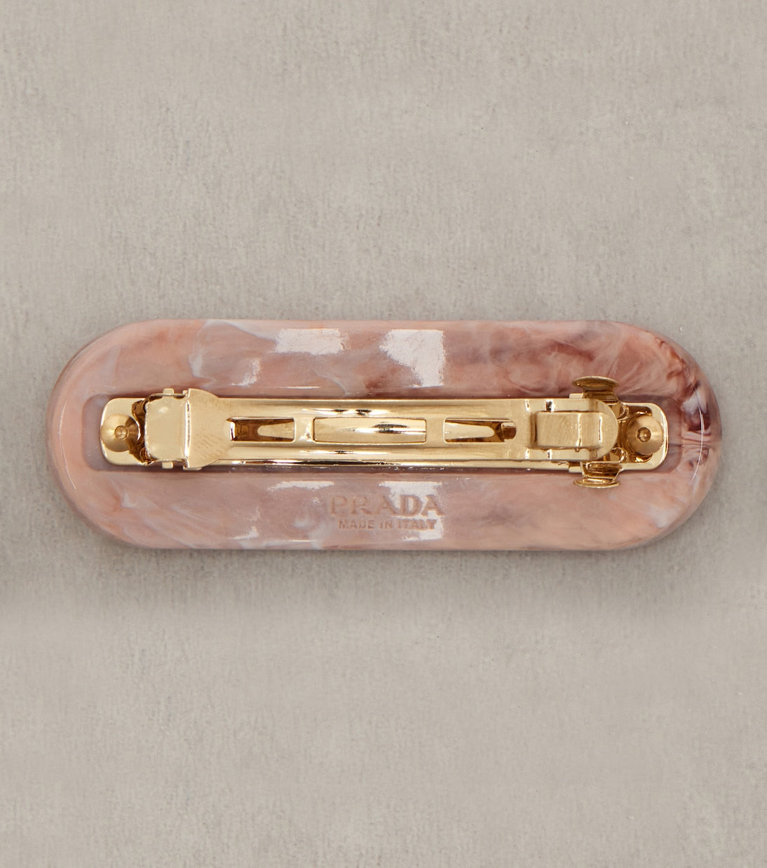 Prada - Logo crystal-embellished barrette
