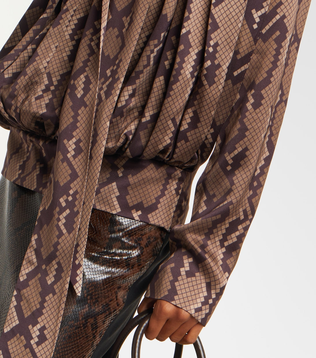 Stella McCartney - Snake-effect top