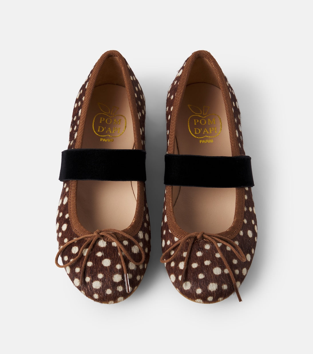 Pom d'Api - Dory Elast leather ballet flats