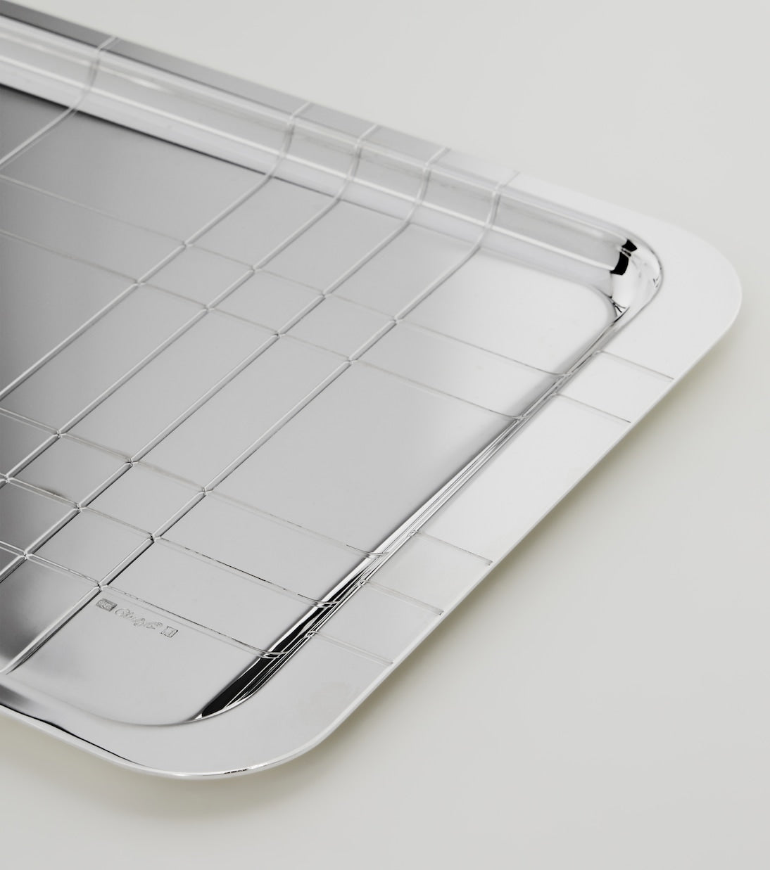 Christofle - Graphik silver-plated tray