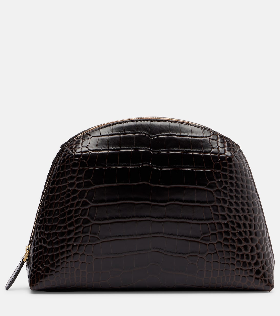 Toteme - Small croc-effect leather pouch