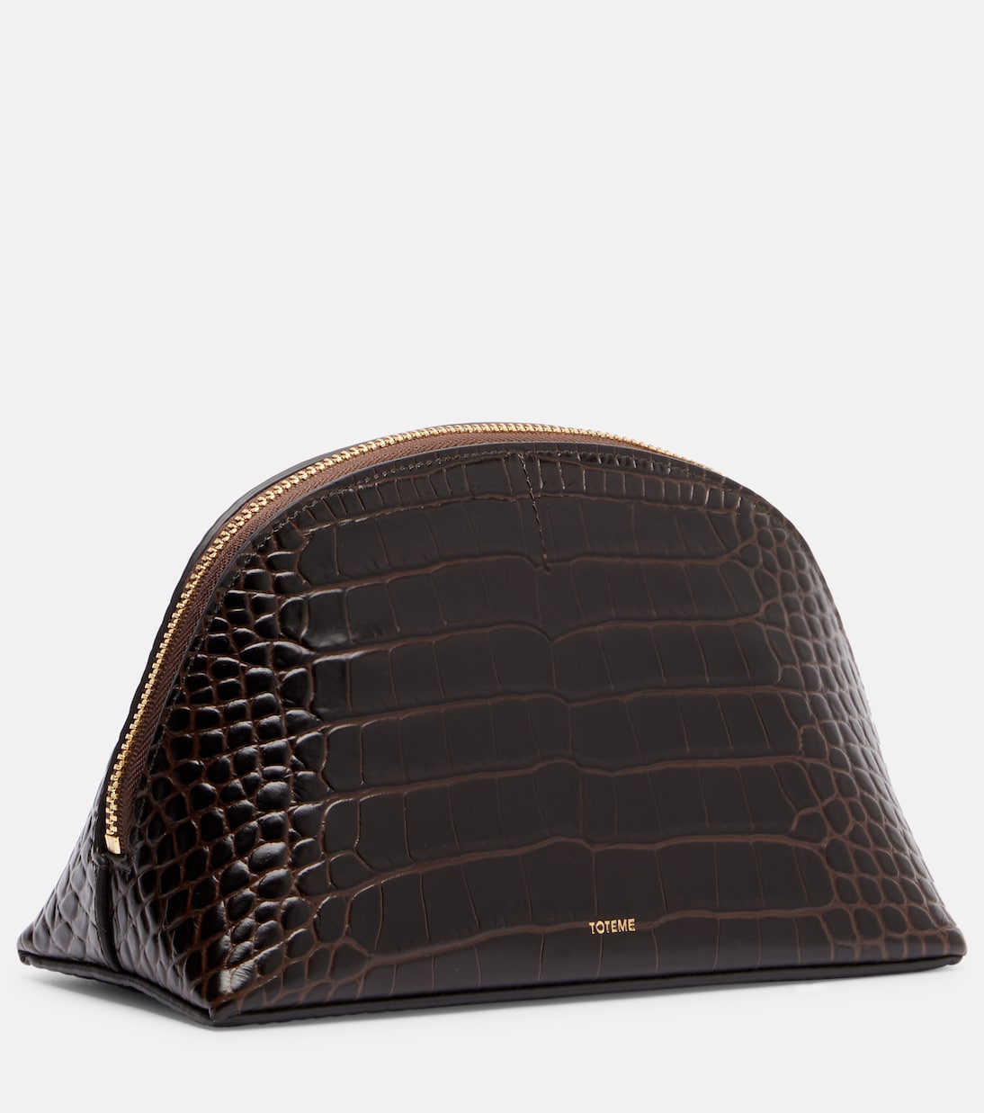 Toteme - Small croc-effect leather pouch